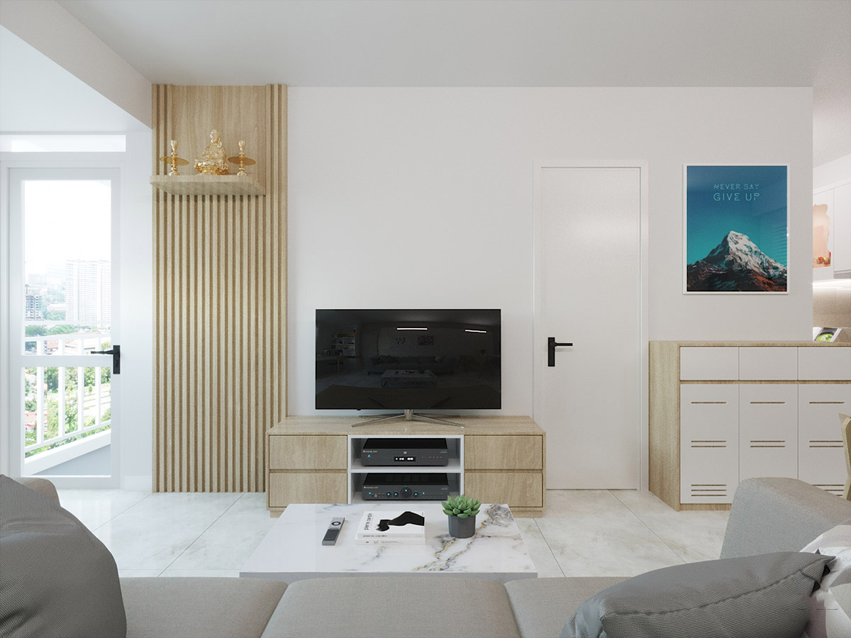 Thiết kế nội thất căn hộ Ehome Bình Chánh – Chị Linh