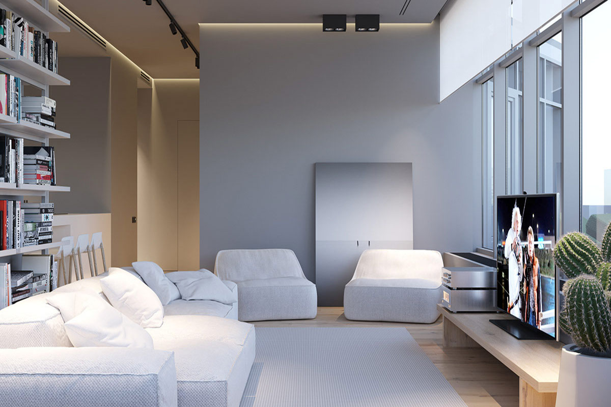 Thiết kế nội thất căn hộ nhỏ 83m2 theo tông sáng hiệu quả nhất